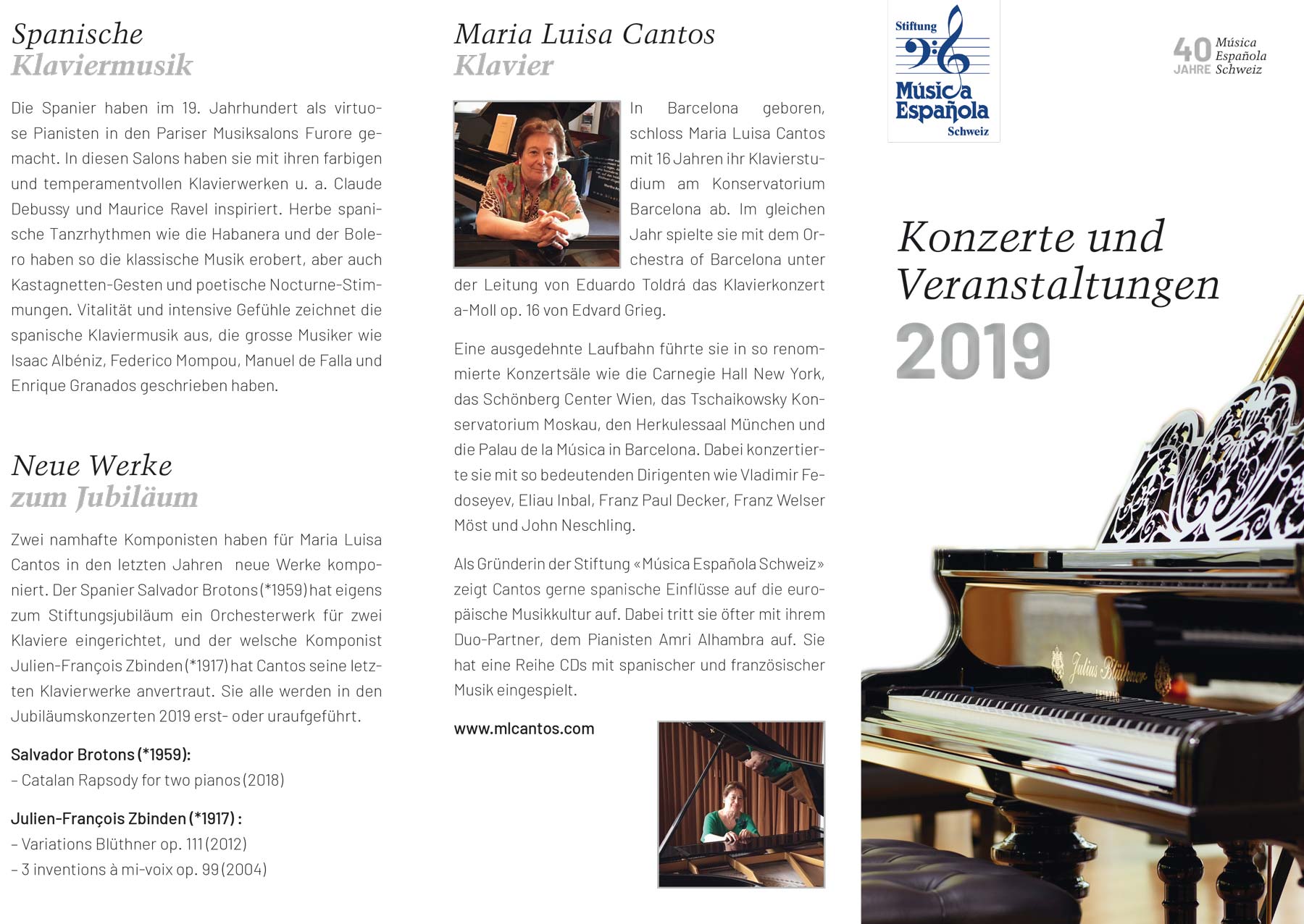 Flyer 40 Jahre Musica Espanola